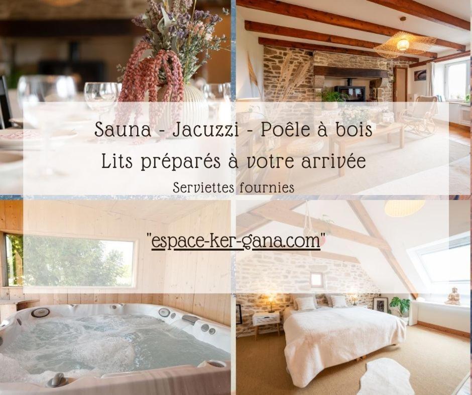 Ker Gana Sauna, Jacuzzi, Poele A Bois Plourin  Exterior foto